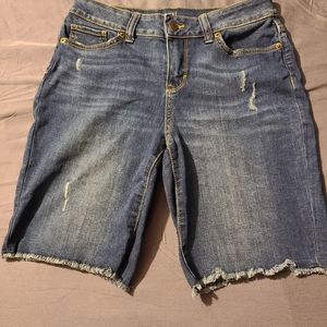 Blue jean shorts